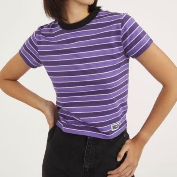 Urban Outfitters Tops - Purple Ragged Priest Ringer Tee